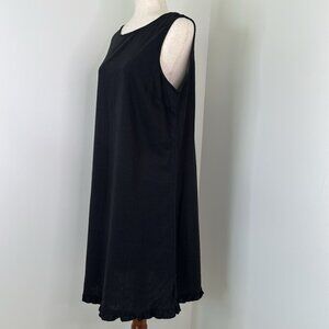 Vintage White Stag Black Linen Blend Sleeveless Sheath Dress NWT
